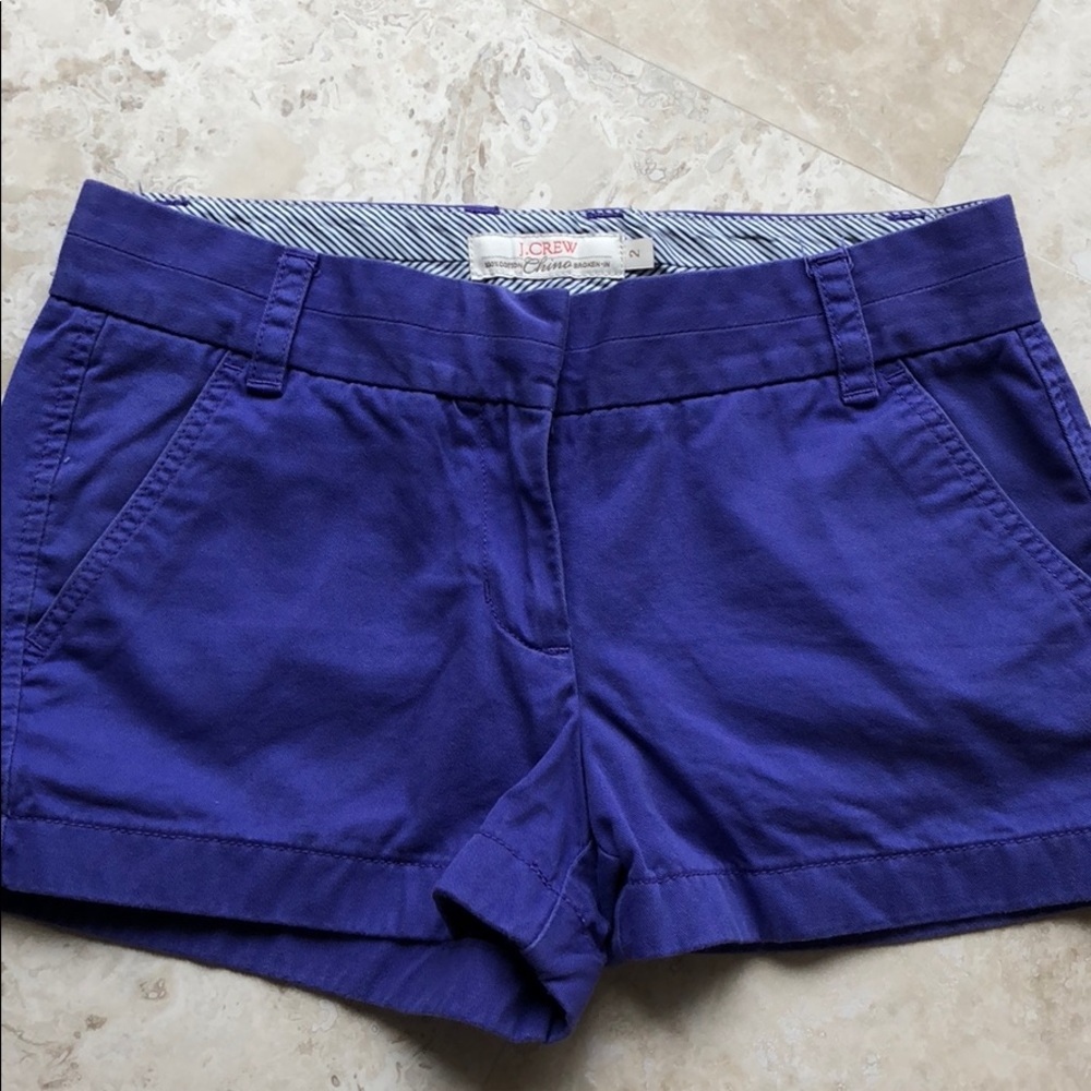 J.Crew Vibrant Purple 3” Chino short Size: 2